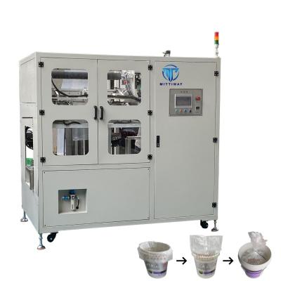 China Small Automatic Bag Inserter Industry Food Poly Bag Packaging Machine for sale