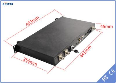 Китай Приемник HDMI SDI CVBS COFDM видео- Корабл-установил задержку ширины полосы частот 1-RU 2-8MHz низкую продается
