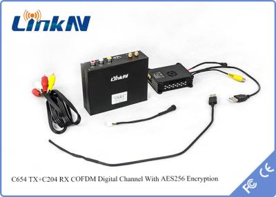 China transmisión video de la gama larga del abejón del UAV de los 20KM COFDM QPSK con la encripción AES256 en venta