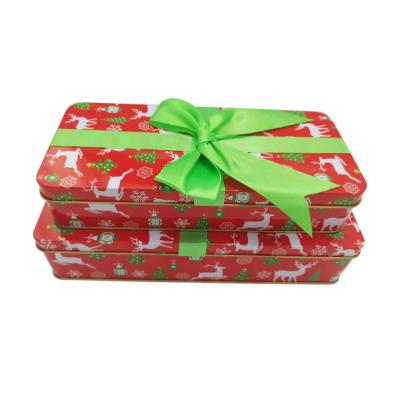 Китай Консервные банки Tinplate металла жестяной коробки печенья праздничного подарка рождества с крышкой продается