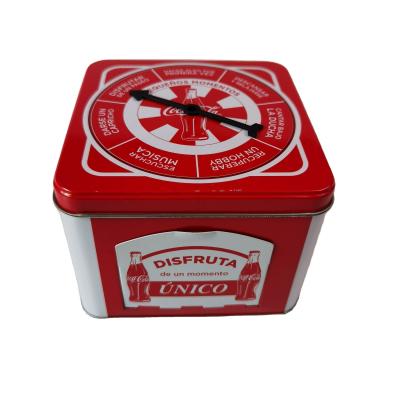 China CMYK PMS Printed Tin Gift Box With Lid And Dispenser for sale