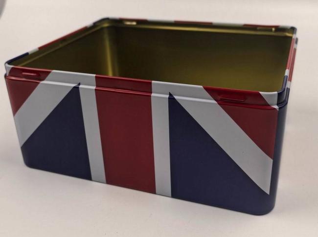 Vintage Branded Cookie Tin - Holiday Gift Box & Storage Tin Container