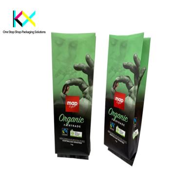 China Aluminium Foil VMPET Rotogravure Printed Pouches Coffee Bean Packaging Bags for sale