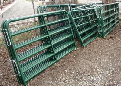 China Galvanized Livestock Fence Panels , Heavy Duty Cattle Gates Customized Size for sale