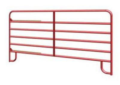 China Permanent Pasture Farm Gate Fence / Farm Gate Hinges With Red Powder Coated for sale