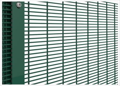 China High Security 358 Wire Mesh Fence Anti Climb Powder Coated Black Or Green Color for sale