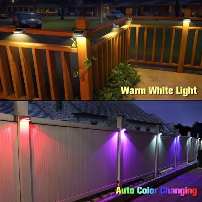China IP65 Waterproof Solar Fence Lights Outdoor LED Lamp For Steps Fence Railing Stairs for sale