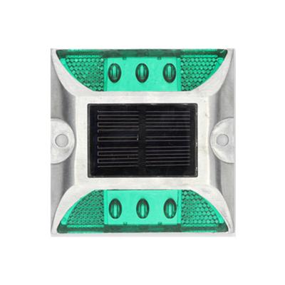 China LED Powered Warning Solar Road Studs Lights Blue Road Constant Light Brights for sale