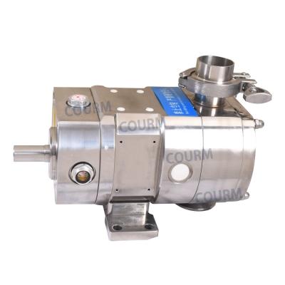 China Sanitary food grade stainless steel vane rotor pump for conveying high viscosity chocolate honey oil for sale