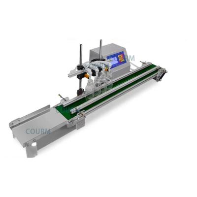 China High Quality Factory Stainless Steel Open Loop Intelligent Control Fully Automatic 4 Head In Line Conveyor Belt Filling Machine for sale
