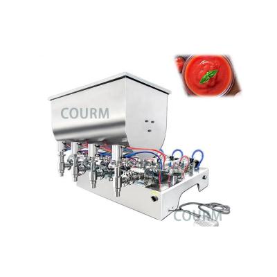 China COURM Lotion filling machine semi automatic Multi Functional Double Head Piston Filler For Wholesales for sale