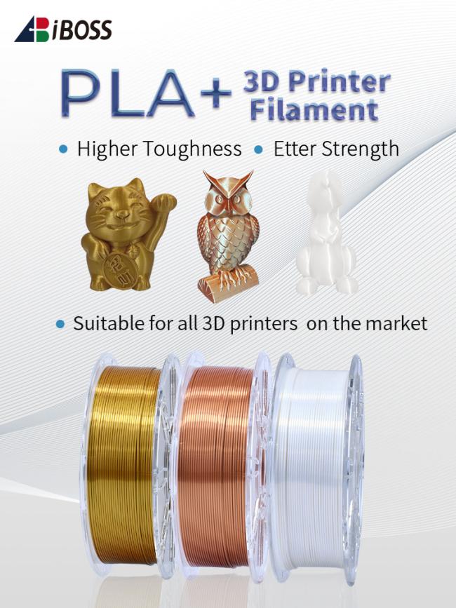 Filament Iboss Net Weight 1kg Diameter 1.75mm Silk White PLA