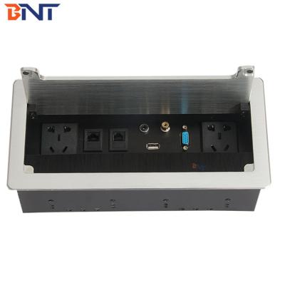 China media meeting used flip up conference table smart sockets for sale