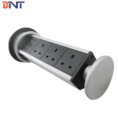 China Kitchen Pop Up Socket / Pull Up Outlets / Office Vertical Pop Up Power Jack With USB Charger for sale
