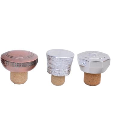 China Clear Wine Bottles Stopper 750ml With T Shape Wooden Cap Customized Color Bottle Cap for sale