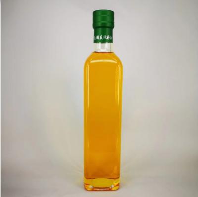 China Customied Bottle color 200ml Clear Glass Olive Oil Bottle for Kitchen Supplies for sale