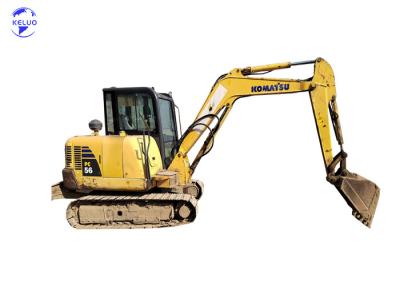 Chine PC56 Excavateur Komatsu d'occasion Équipement de construction lourd jaune à vendre