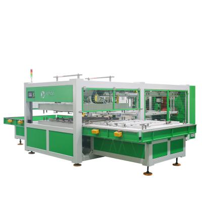 China Three Servo Pallet Hot Plate Plastic Welding Machine for sale