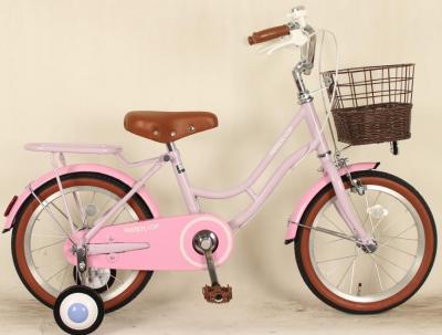 China Bicicleta de pedal de 12 pulgadas de peso ligero Bicicleta infantil rosa con estabilizadores en venta