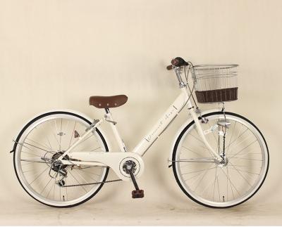 China 27 Inch Women'S Steel City Bikes With Aluminum Alloy Rim for sale