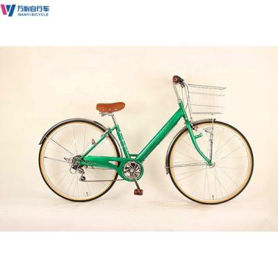 Chine Hommes et femmes sur mesure 27 pouces adultes vélo Shimano six vitesses vélo de ville à vendre