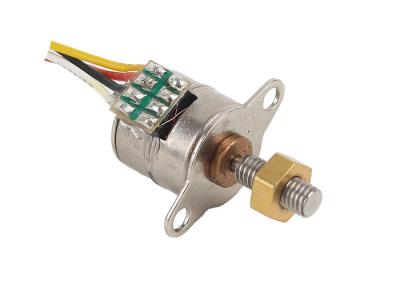 China 18ohm Small DC Electric Motors 10mm PM Micro stepper motor With Lead Screw 18° Step angle for sale