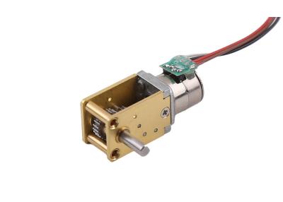 China Step angle 18°/gear ratio 5V DC 10mm Small Geared Stepper Motor PM With Worm Gear Box Gear ratio 1:21 to 1:1030 for sale
