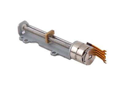 China 10mm Diameter Micro Slider Screw Stepper Motor Copper Slider With Bracket Linear Stepper Motor for sale