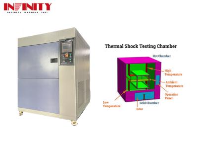 China 2 Slots Programmable Thermal Cycling Shock Test Chamber For  Climate Testing for sale