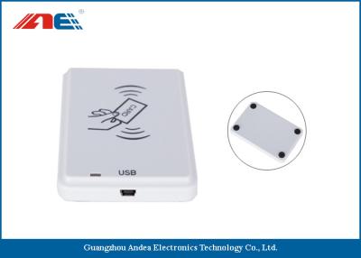 China White NFC Card Contactless Reader , Anti - Collision ICODE SLIX NFC Reader And Writer for sale