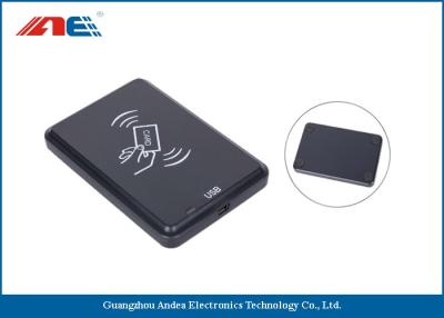 China 13.56 MHz Desktop Contactless RFID Reader Writer, USB Interface RFID Chip Readers 46g for sale