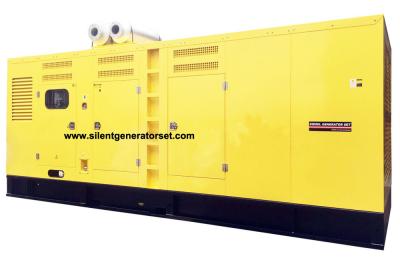 China Yellow Color MITSUBISHI Diesel Engine Generator Set 50HZ 1100KW / 1375KVA for sale