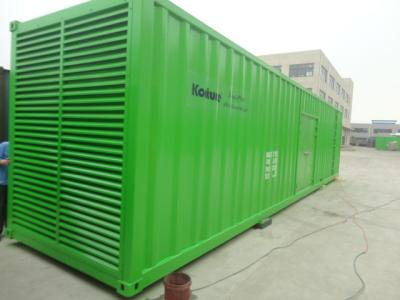 China 40 Feet Container Type Generator Green Color 1350KW / 1700KVA 3 Pole MCCB for sale