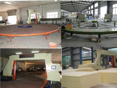 China High Performance Horizontal Foam Cutting Machine , Digital Control Polyurethane Foam Cutter for sale