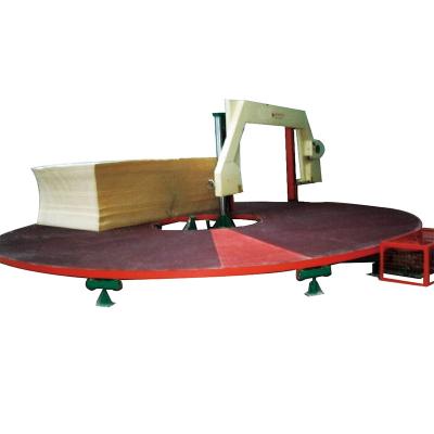 China A máquina de corte da esponja do colchão da mesa redonda pode cortar o bloco da esponja 3-5 ao mesmo tempo à venda