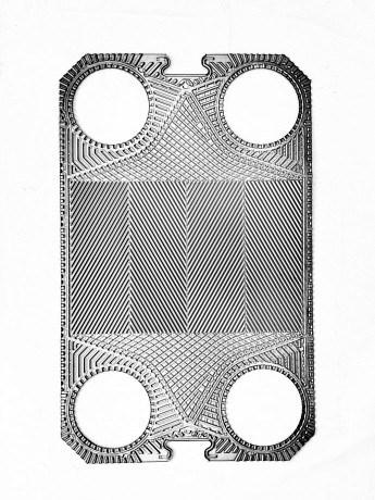 Sondex Equivalent Replacement S43/S43A/S43h/S43 Glue Type Fishbone Plate Heat Exchanger Plate