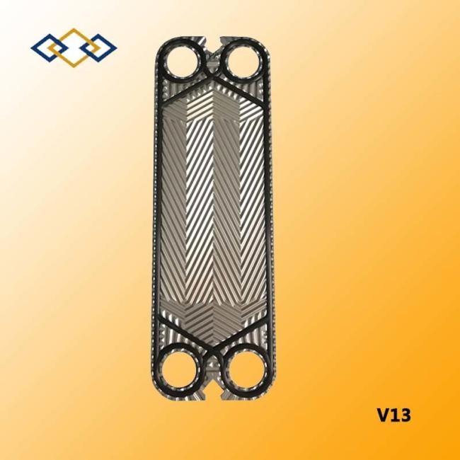 V13 High/Low Angle Channel Flow Plate for Vicarb Plate Heat Exchanger