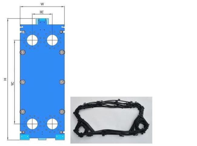 Apv Heat Exchanger Plate&Gasket J060, A055, A085, N35, H17, NBR/EPDM Plate Heat Exchanger Spares Gaskets
