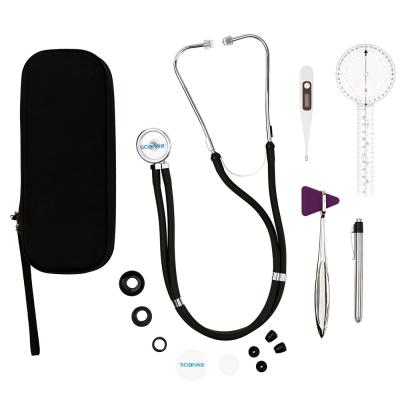 China Surgical Diagnostics Stethoscope Kits With Nylon Bag For Medical Student for sale