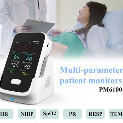 China Hospital Multi Parameter Monitor de pacientes Li Batería de alimentación Signos vitales portátil en venta