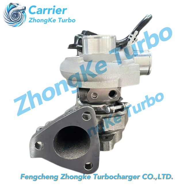 TF035HM-12T Turbocharger rear view showing actuator and wastegate components