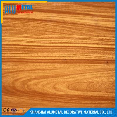 China 3D Gloss Wooden Aluminum Composite Panel 3mm ACP Sheet Fireproof for sale