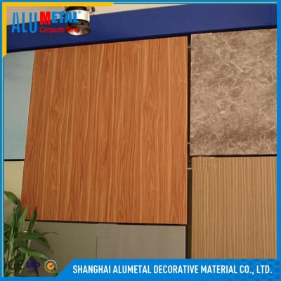 China ACM ACP Wooden Aluminum Composite Panel 3mm Thickness for sale