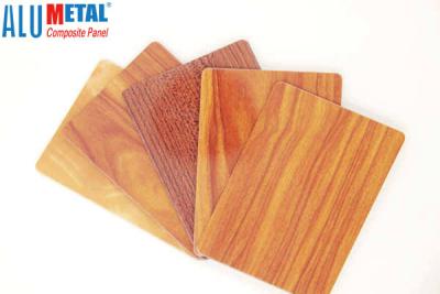 China ACM Bond Wooden Aluminum Composite Panel 6mm Thickness for sale