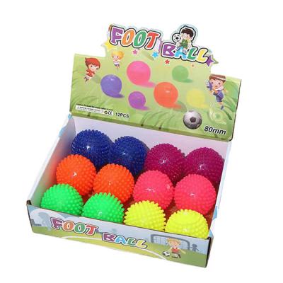 EN71 Certified Sensory Builder Light Up LED Spiky Squeaking Bouncy Ball 6.5CM/7.5CM