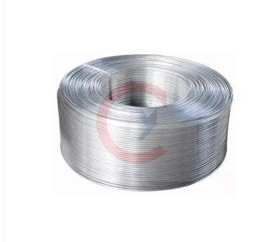 China Silver 1100 Pure Aluminum Coil Tube LWC Pancake Type SGS FDA for sale