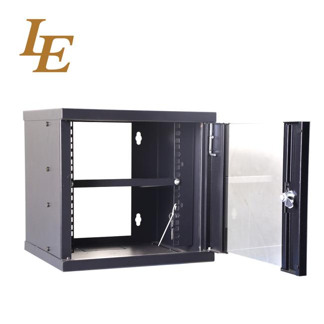 10inch Mini SOHO Wall Mount Enclosure with PDU and Fixed Shelf Small Metal Racks