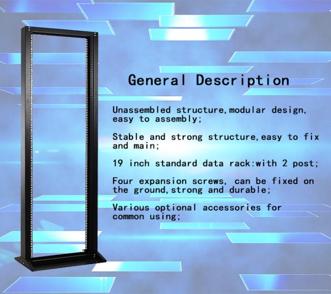 Hot Selling 19" 2-Post 4-Post Open Frame Server Rack Open Racks for Network Devices Assembling