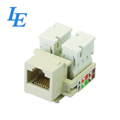 China K005-C5E Rj45 Ethernet Jack With Fastener Hats Easy To Assemble / Disasemble for sale