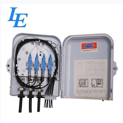 China 8 Cores Fiber Optic Cable Termination Box , Wall Mounted Optical Distribution Box for sale
